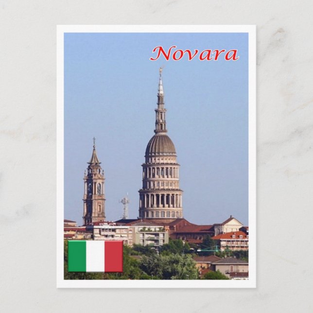 Postal Italia - Piamonte - Novara - (Anverso)