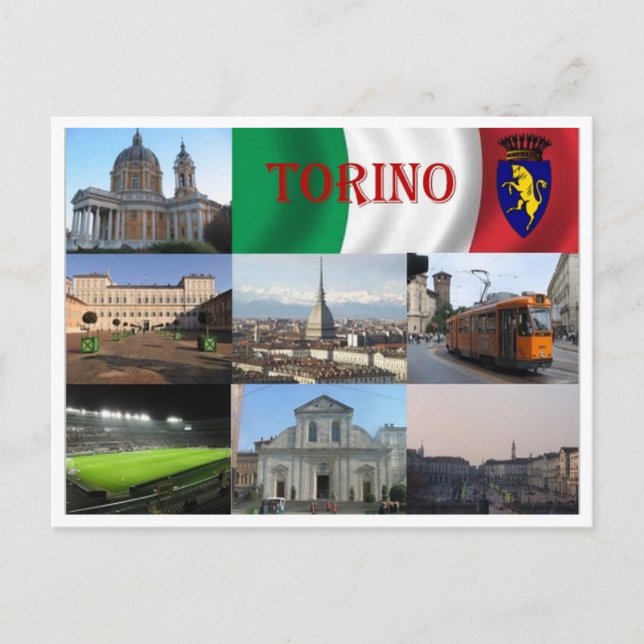 Postal Italia - Piamonte - Torino - Mosaico - (Anverso)