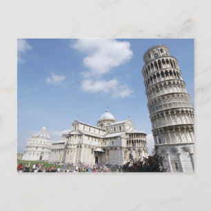 Postal Italia, Pisa. Catedral, baptisterio y Torre inclin