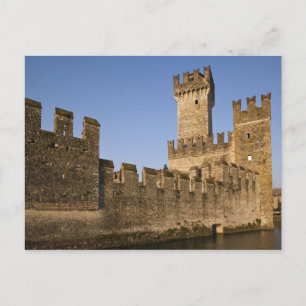 Postal Italia, provincia de Brescia, Sirmione. Castillo