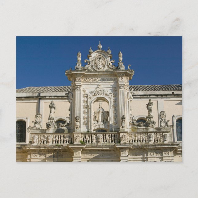 Postal Italia, Puglia, Lecce, Piazza del Duomo, Palazzo (Anverso)
