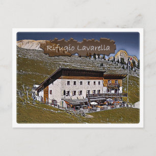 Postal Italia - refugio alpino Lavarella - Dolomiti -