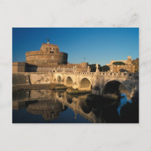 Postal Italia, Roma, Castel Sant'Angelo y río