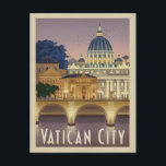 Postal Italia, Roma - Ciudad del Vaticano<br><div class="desc">Anderson Design Group es una firma de diseño y ilustracion galardonada en Nashville,  Tennessee. El fundador Joel Anderson dirige un equipo de artistas talentosos para crear arte poster original que se parece a las estampas publicitarias tradicionales de los años 20 a los 60.</div>