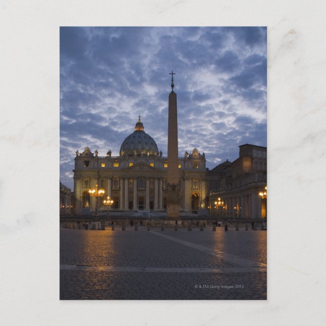 Postal Italia, Roma, Ciudad del Vaticano, Basílica de San (Anverso)