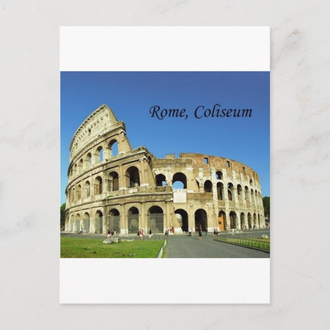 Postal Italia, Roma, Coliseo Romano (St.K.) (Anverso)