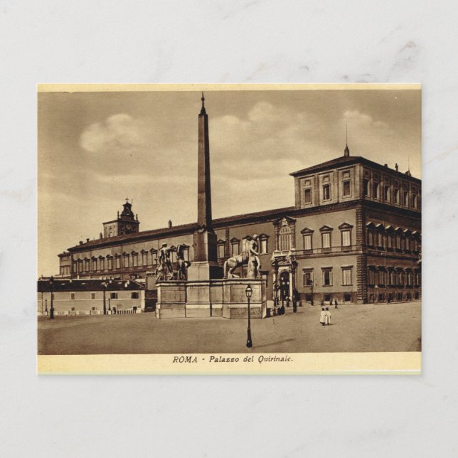 Postal Italia, Roma, Palacio Quirinial (Anverso)