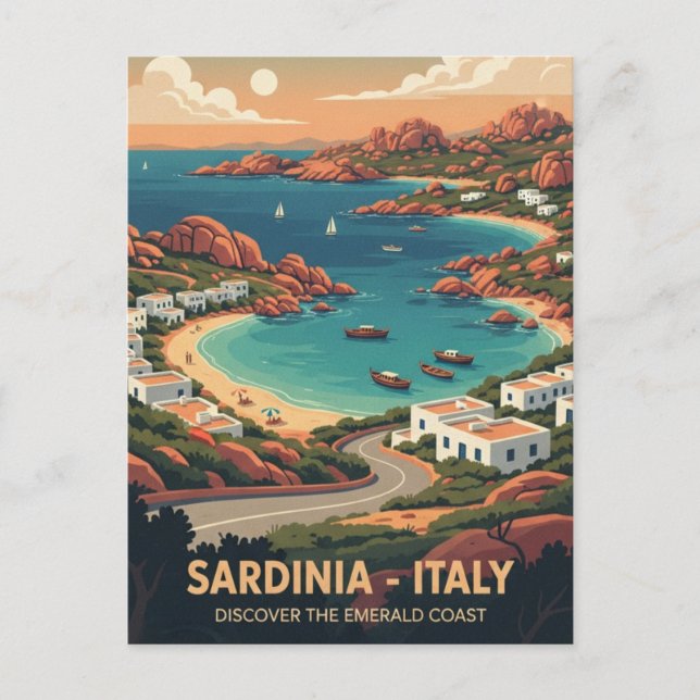 Postal Italia Sardinia Postcard (Anverso)