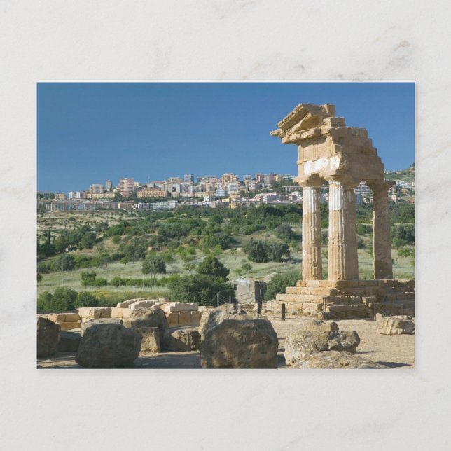 Postal Italia, Sicilia, Agrigento, La Valle dei Templi, (Anverso)