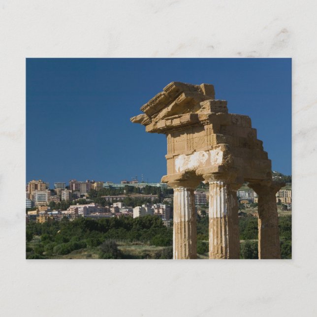 Postal Italia, Sicilia, Agrigento, La Valle dei Templi, 2 (Anverso)