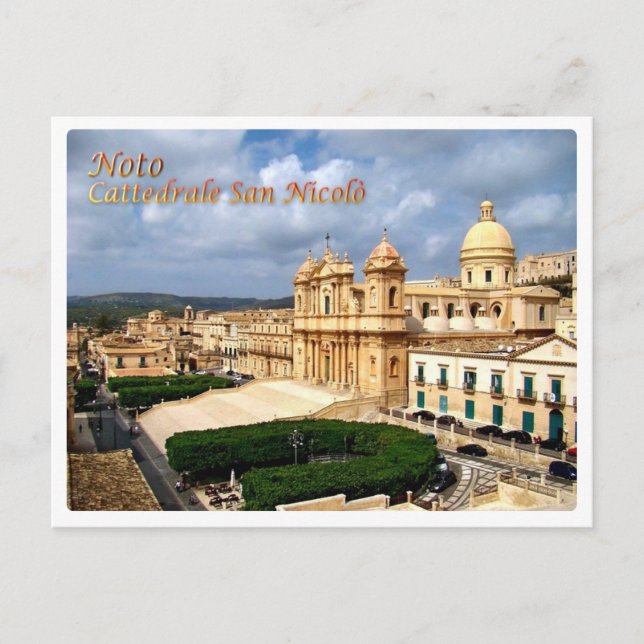 Postal Italia - Sicilia - Catedral de Noto - San Nicolò (Anverso)