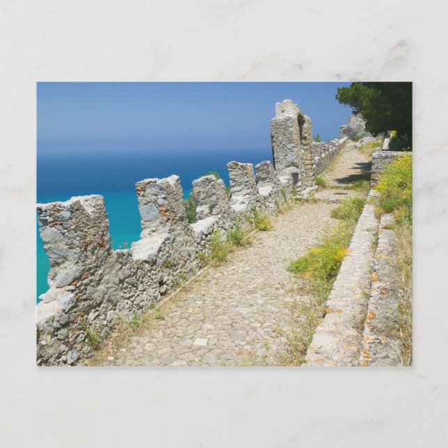 Postal Italia, Sicilia, Cefalu, Cliffside Walkway, La (Anverso)