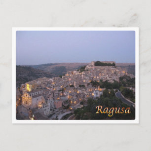 Postal Italia - Sicilia - Ragusa - Vista nocturna -