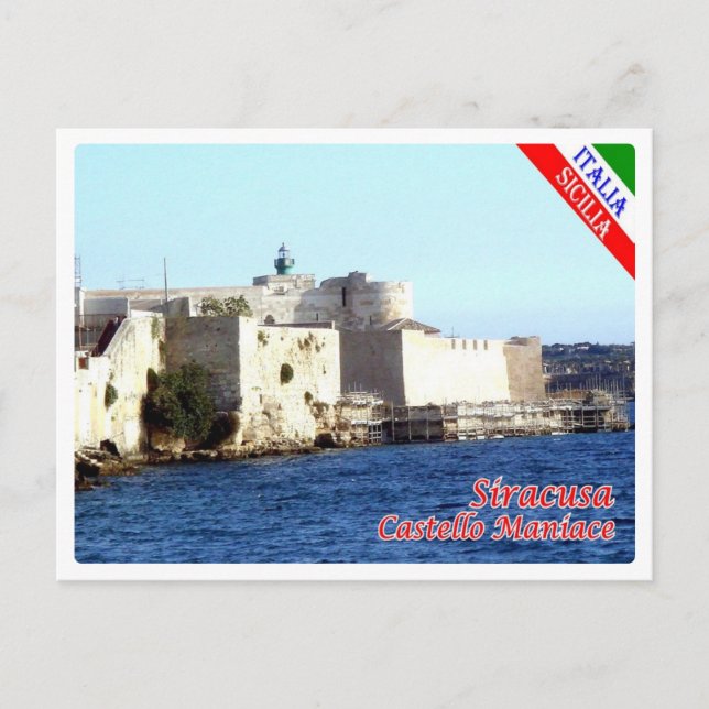 Postal Italia - Sicilia - Siracusa - Castillo de Maniace  (Anverso)