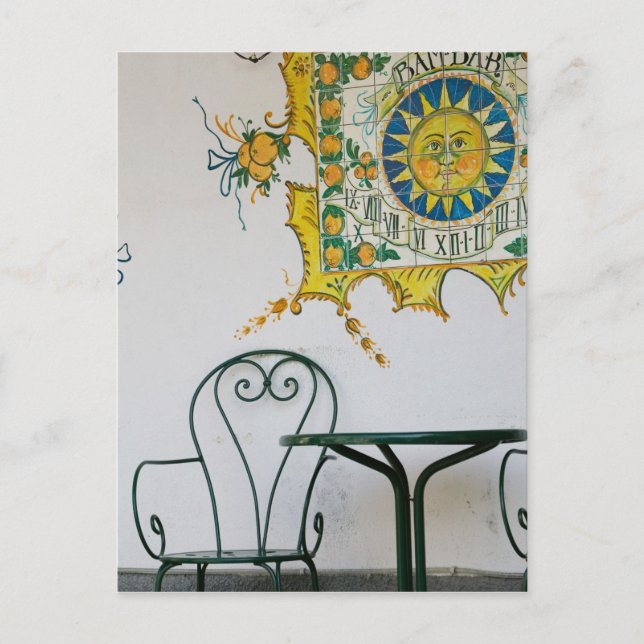 Postal ITALIA, Sicilia, TAORMINA: Bam, Bar Cafetería Deta (Anverso)