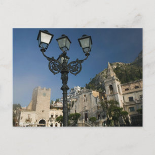 Postal ITALIA, Sicilia, TAORMINA: Piazza iX Aprile, San