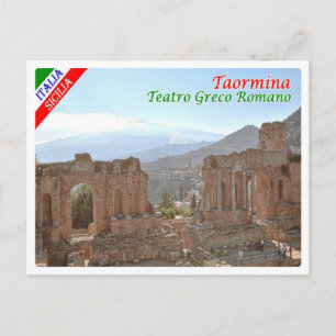 Postal Italia - Sicilia - Taormina - Teatro griego-romano