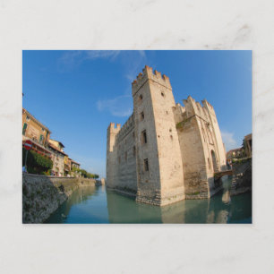 Postal Italia, Sirmione, Lago de Garda, el Scaliger