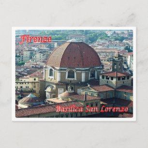 Postal Italia - Toscana - Florencia - Basílica de San Lor
