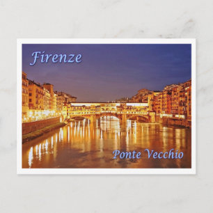 Postal Italia - Toscana - Florencia - Ponte Vecchio -