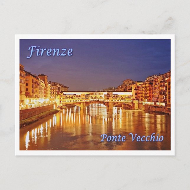 Postal Italia - Toscana - Florencia - Ponte Vecchio - (Anverso)