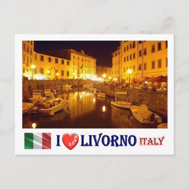 Postal Italia - Toscana - Livorno - I Love - (Anverso)
