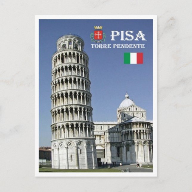 Postal Italia - Toscana - Pisa - Torre inclinada - (Anverso)