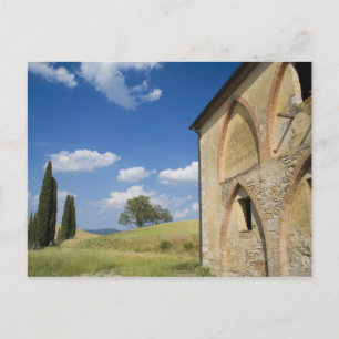 Postal Italia, Toscana, Villa Toscana en primavera.