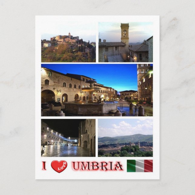 Postal Italia - Umbría - Amo - (Anverso)