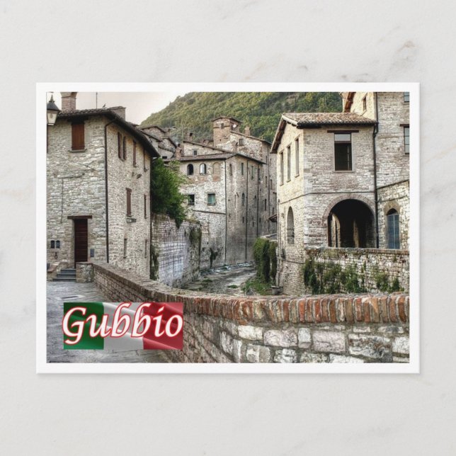 Postal Italia - Umbría - Gubbio - Distrito de San Martino (Anverso)