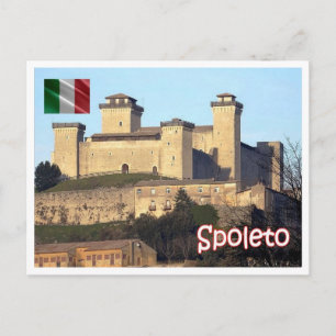 Postal Italia - Umbría - Spoleto - La Rocca Albonoziana -