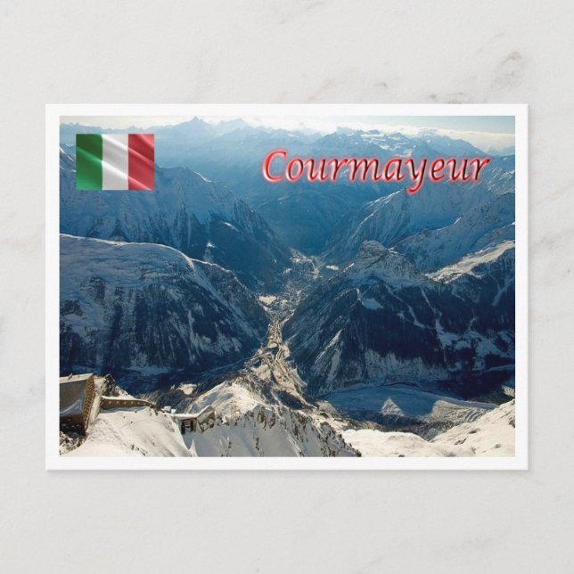 Postal Italia - Valle Aosta - Courmayeur - (Anverso)
