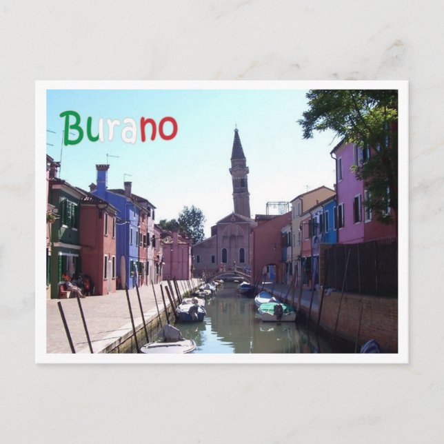 Postal Italia - Venecia - Burano - (Anverso)