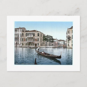 Postal Italia Venecia Palazza Da Mula Años 1890