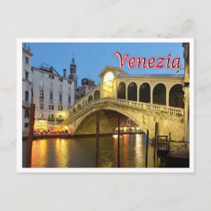 Postal Italia - Venecia - Puente Rialto -
