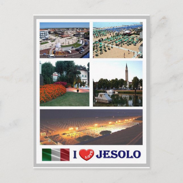 Postal Italia - Véneto - Jesolo - Mosaico - (Anverso)