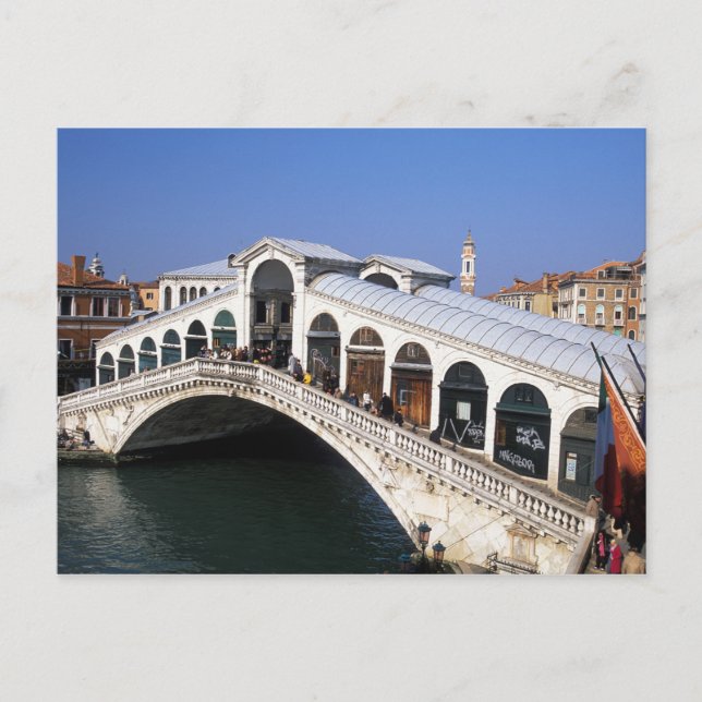 Postal Italia, Veneto, Venecia, cruce del puente Rialto (Anverso)