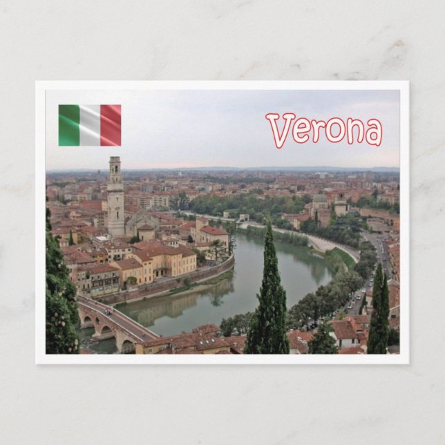 Postal Italia - Veneto - Verona - (Anverso)