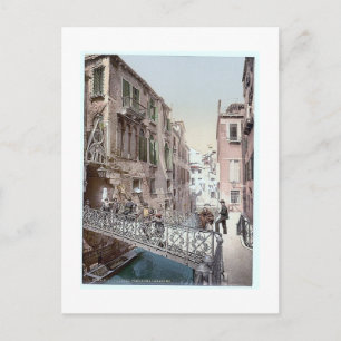 Postal Italia Venice Ponte Del Paradiso en los años 1890