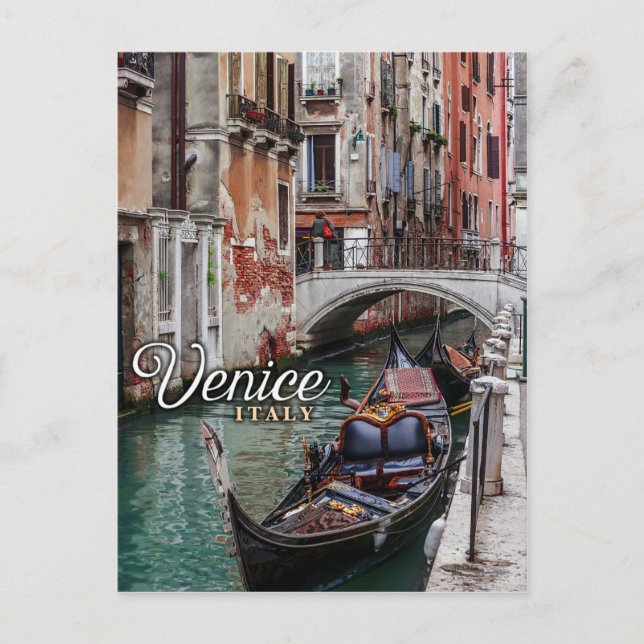 Postal Italia: Viaje a Venecia (Anverso)