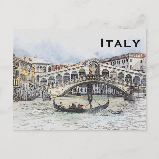 Postal Italia Viaje Vintage Turismo Añadir (Anverso)