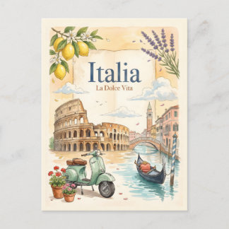 Postal Italia Viajes Vintage