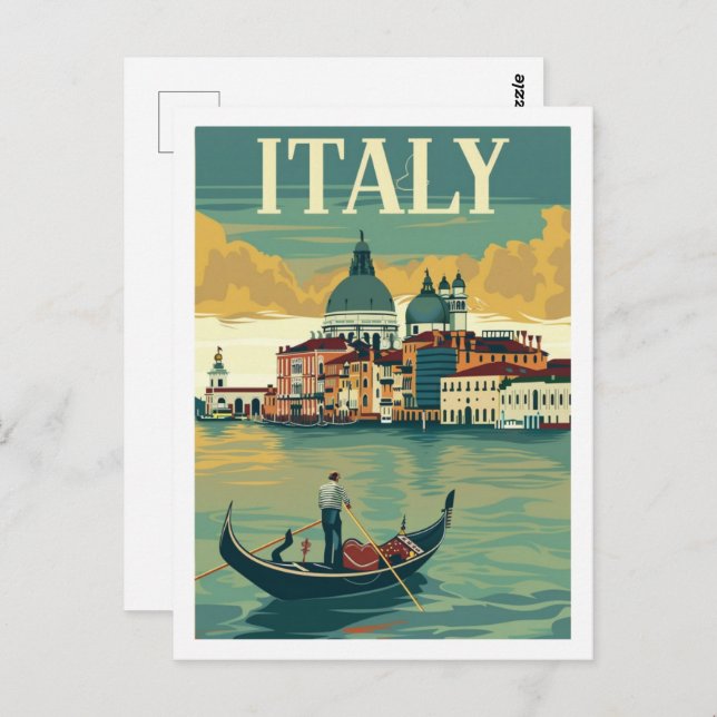 Postal Italia Vintage Famous Travel Place (Anverso / Reverso)