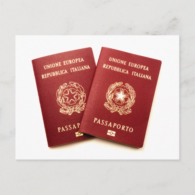 Postal Italian biometric e-passports (Anverso)