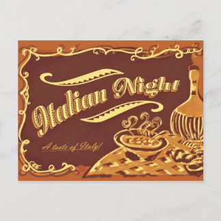 Postal italiana de la noche