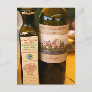 Postal Italiano ~ Aceite y Vino