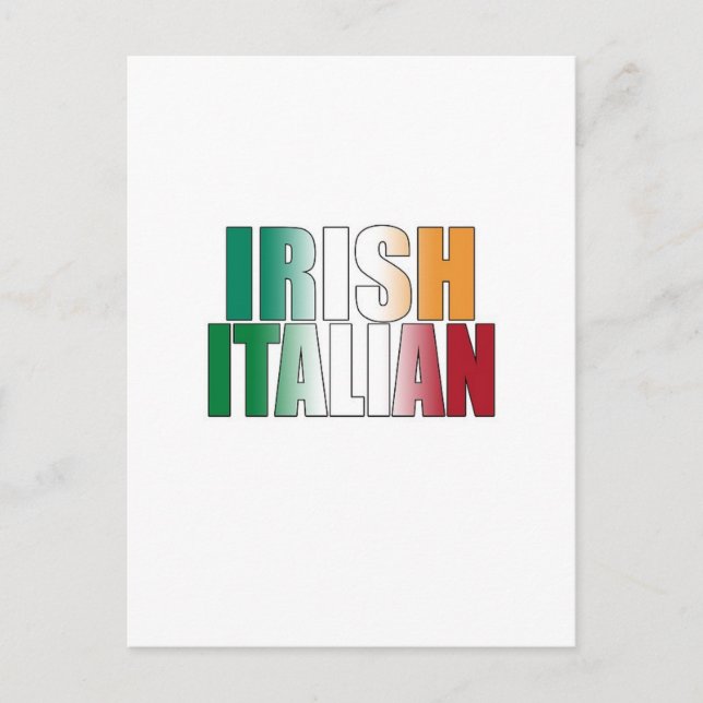 Postal Italiano irlandés (Anverso)