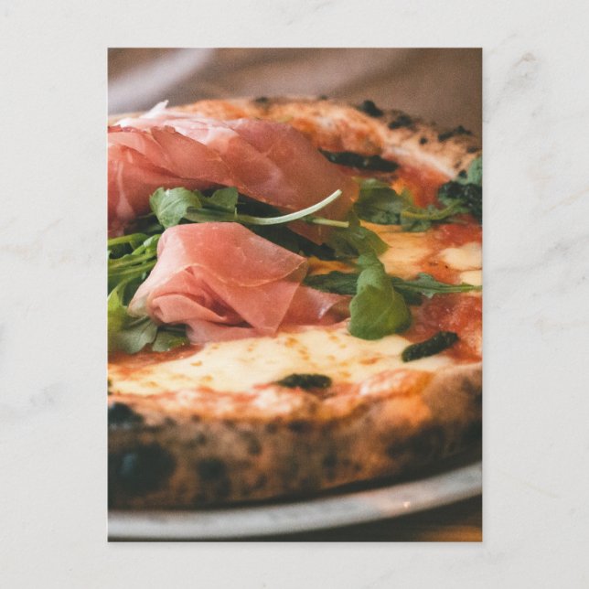 Postal Italiano Prosciutto Pizza (Anverso)