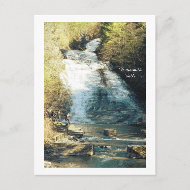 POSTAL ITHACA NUEVA YORK BUTTERMILK FALLS  (Anverso)