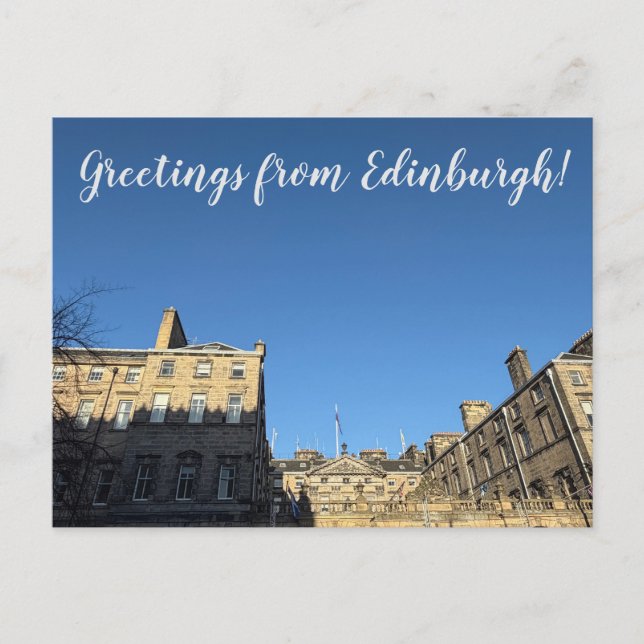 Postal ITINERARIOS: Saludos desde Edimburgo! (Anverso)